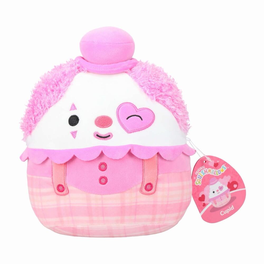 🔥Squishmallows 8” Cupid the Valentine's Day Clown Plush KellyToy BNWT🔥